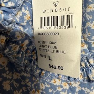 Windsor size large dress light blue NWT